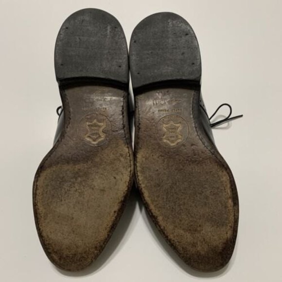 Allen Edmonds Sanford Oxfords Cap Toe Black Leather Men's Dress Shoes Size 9.5 D - Picture 6 of 12